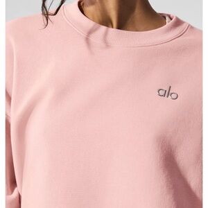ALO Yoga Pink Boxy Sweatshirt
